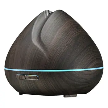 

400ml Aroma ESSential Oil Diffuser Ultrasonic Air Humidifier with Wood Grain 7 Color Changing LED Lights for Office Home Bedro