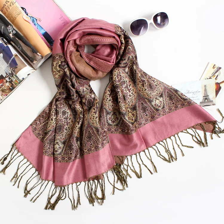 Зимний шарф с кисточками, льняной и хлопковый шарф для женщин, echarpe hiver femme, блонд, золото, жаккард, шаль SFTD06