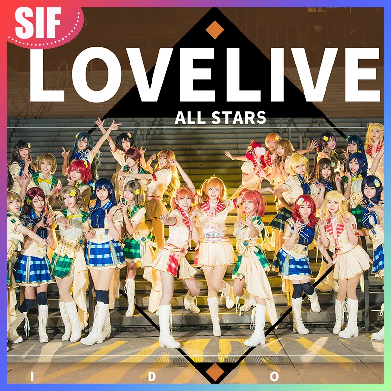 Аниме! Lovelive All Stars School Idol Festival 10 я годовщина веселая команда милая униформа