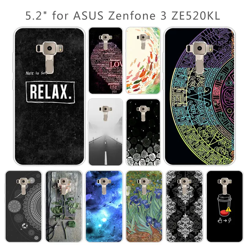 Для Asus Zenfone 3 ZE520KL Задняя Крышка Прозрачный Мягкий ТПУ силиконовый чехол DIY