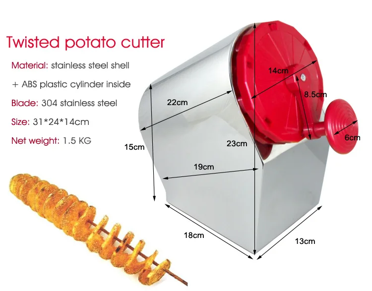 ITOP спиральные приспособления для резки картофеля измельчитель картофеля и Слайсеры Картофельная башня машина витой картофель, спираль фри, хот-дог чипсы 3 модели
