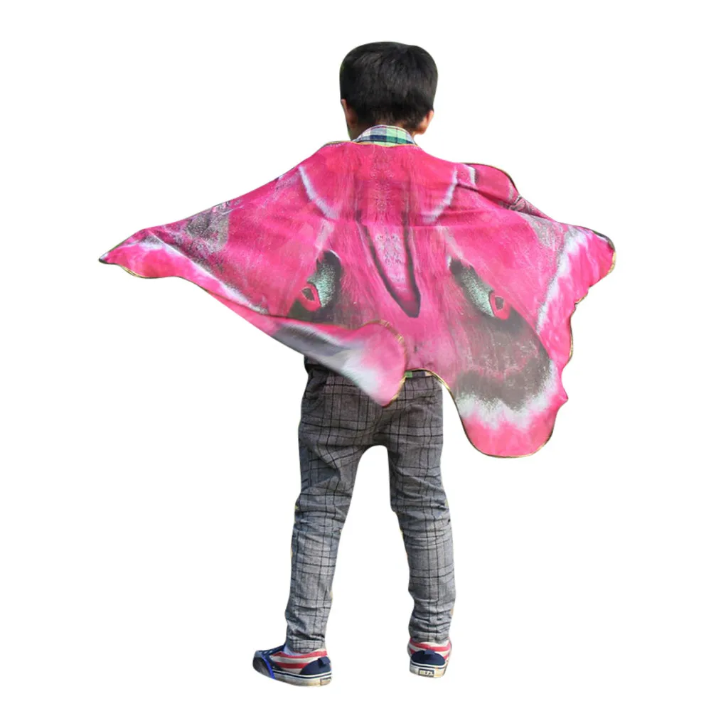 

Boys Girls Bohemian Butterfly Print Shawl Pashmina Costume Accessory Beach Cover Up Boho Kimono Bikini Tunic Beachwear