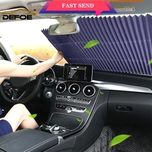 Автоматический автомобильный солнцезащитный козырек, автомобильный солнцезащитный козырек, солнцезащитный козырек, автомобильная шторка, частный автомобиль, внедорожник, грузовик, размер 65 см