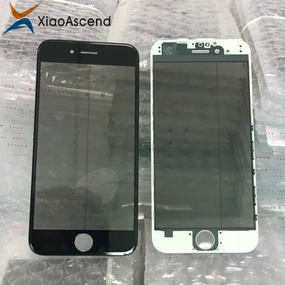 

10pcs/lot 4 in 1 Cold Press Top Original Quality Glass With Frame OCA and Polarizer For iPhone 5 6 6S 7 8 Plus LCD Repair Parts