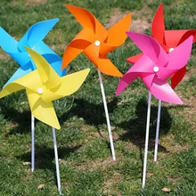 15 см красочные пластиковые мельница игрушка ветряная мельница самоорганизующихся мельница детские игрушки семьи садовый Декор открытый подарок
