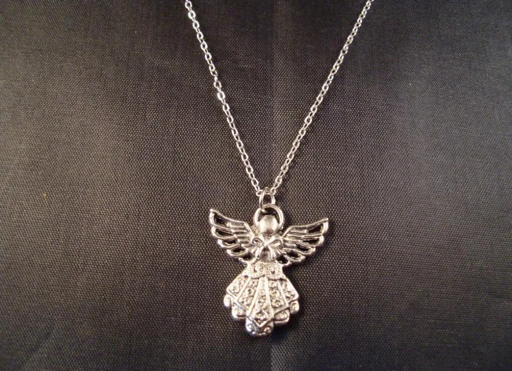 Women Holiday Gifts Fashion Vintage Silver Guardian Angel Charms