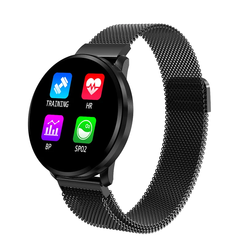 CF68 Смарт-часы женские водонепроницаемые IP67 кровяное давление спортивные Смарт-часы для мужчин Пульс смарт-браслет vs Q9 для Android IOS - Цвет: black