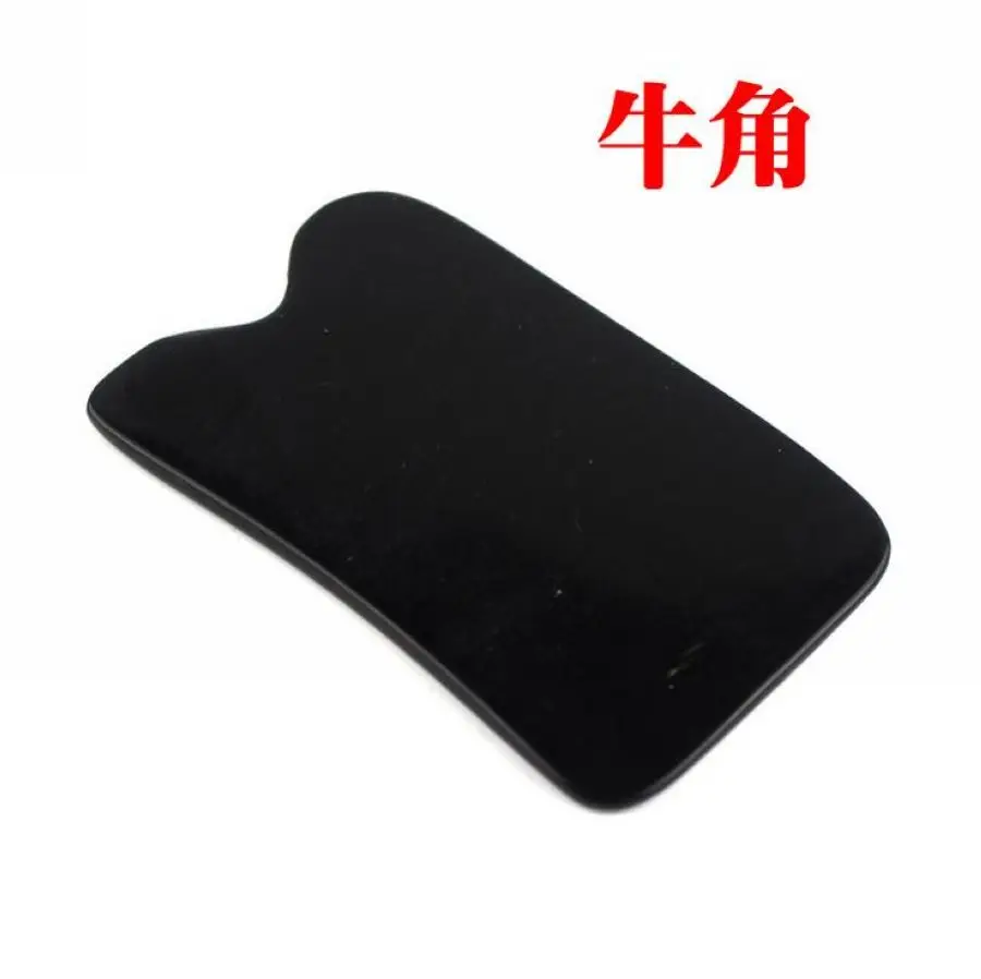 5 шт./лот натуральный камень Gua Sha доска черный рог буйвола Guasha здоровое Лечение