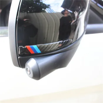 

2pcs Car Carbon Fiber Strip Protector Rearview Mirror Sticker For BMW M3 M5 X1 X3 X5 X6 E36 E39 E46 E30 E60 E92 f34 f10 f20