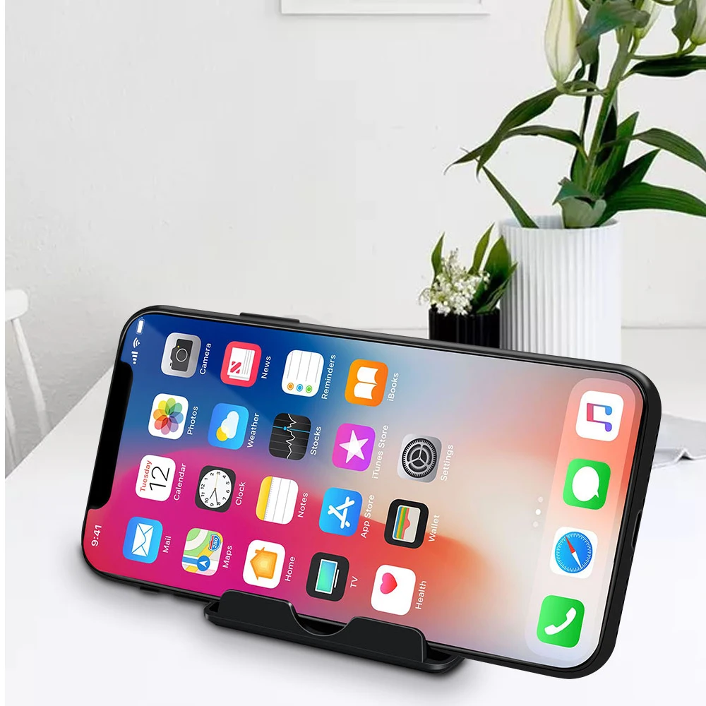 PORTEFEUILLE Multifunction mobile phone holder stand flexible gripfor iphone 5 6 7 8 plus X XS XR XSMAX adjustable For Samsung S (1)