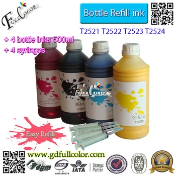 

Free shipping 500ml Bottle T2521-4 Sublimation Ink For WorkForce WF-3620/WF-3640/WF-7110/WF-7610/WF-7620 All In One Printer