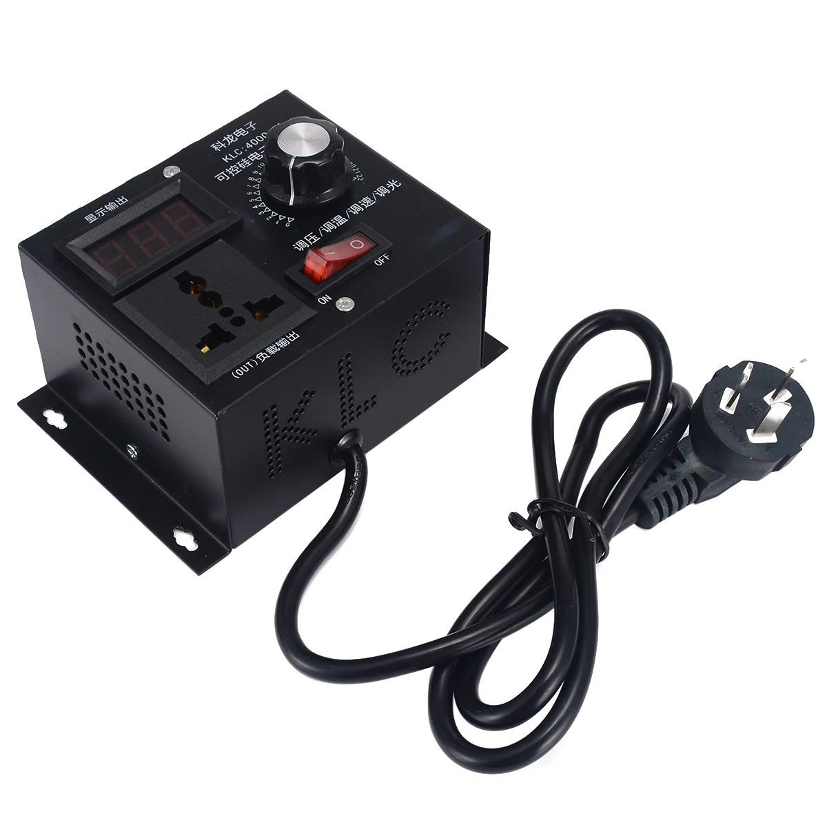 High Quality 220V 4000W Electronic Variable Voltage Controller For Fan Speed Motor Control Dimmer Voltage Regulator Adjustment