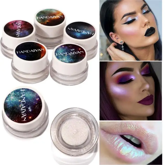

HANDAIYAN Polar Lights Highlight Cream Glitter Highlighter Makeup Sparkling Cream Make Up Colorful Highlighter Beauty Cosmetics