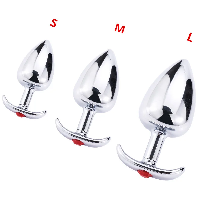 S/M/L Smooth Metal Anal Toys Butt Plug Dildo Prostate Massager Anus Beads Sex Product For Adults | Красота и здоровье