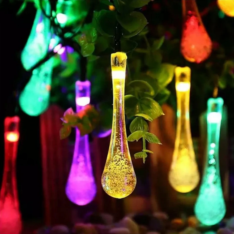 

Solar Light Party luminous props Halloween Water Drop Mode LED Solar Lights Outdoor Saint Valentine's Day Lights