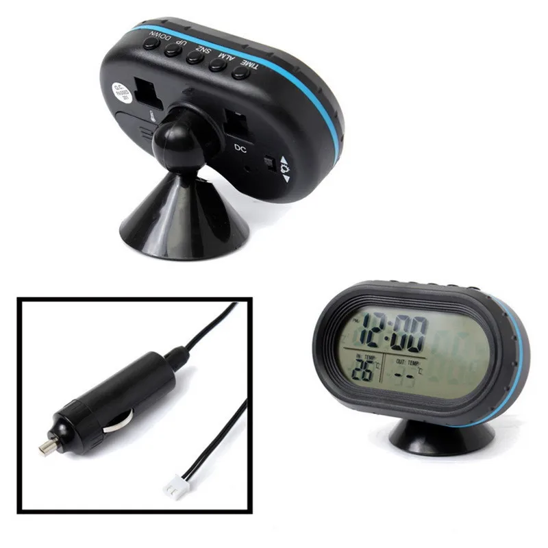 

Car Styling LCD Digital Clock Thermometer Celsius Fahrenheit for mazda 3 6 2 5 CX-5 CX-7 CX-3 323 ATENZA Axela Accessories