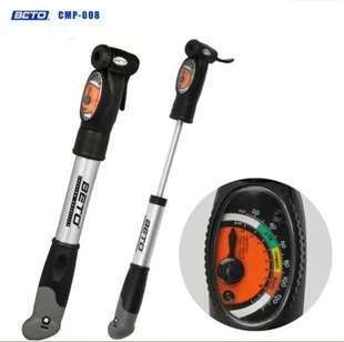 

2017 TAIWAN BETO 2-Way Alloy Mini Pump w/Gauge/ SMALL BIKE PUMP CMP-008