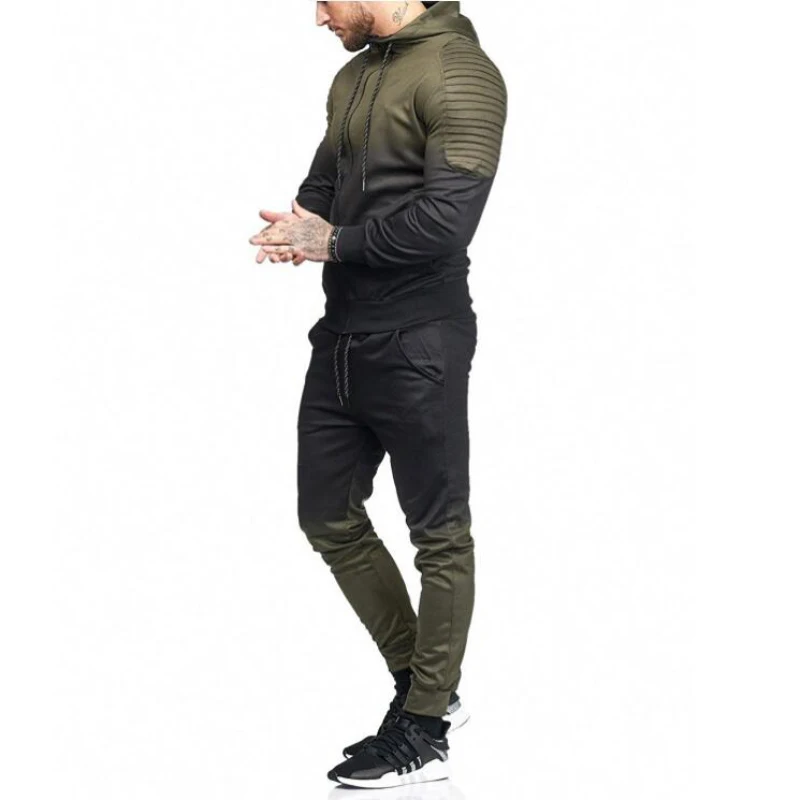 Tracksuit Hoodies Sport Suit Running Men Set  (13)
