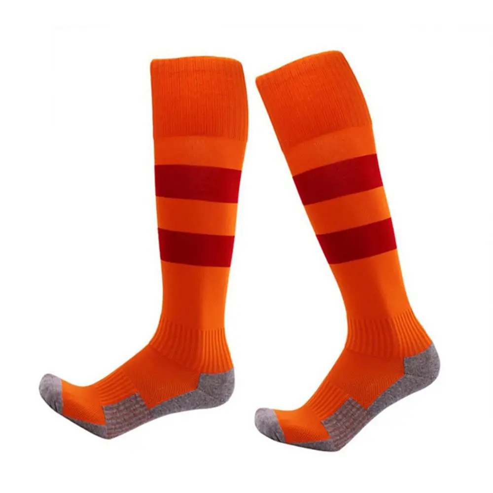 Влагостойкие и дезодорирующие футбольные носки, детские футбольные носки с полотенцем, чулки, спортивные носки - Цвет: Синий