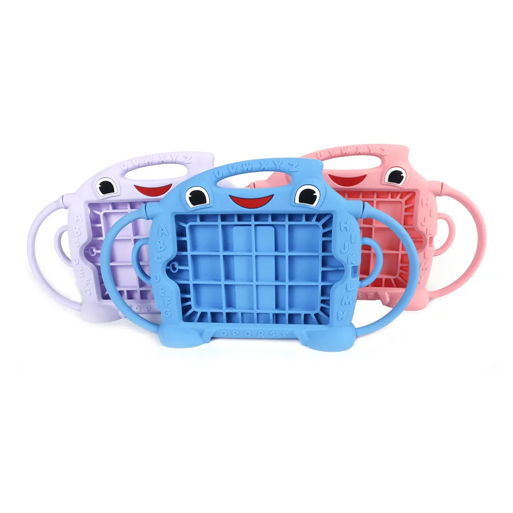

Cartoon Tablet Cover Coque For iPad Mini 1 2 3 4 5 Kids Silicone Anti-fall Shockproof Cartoon Handle Stand Tablet Case Kids