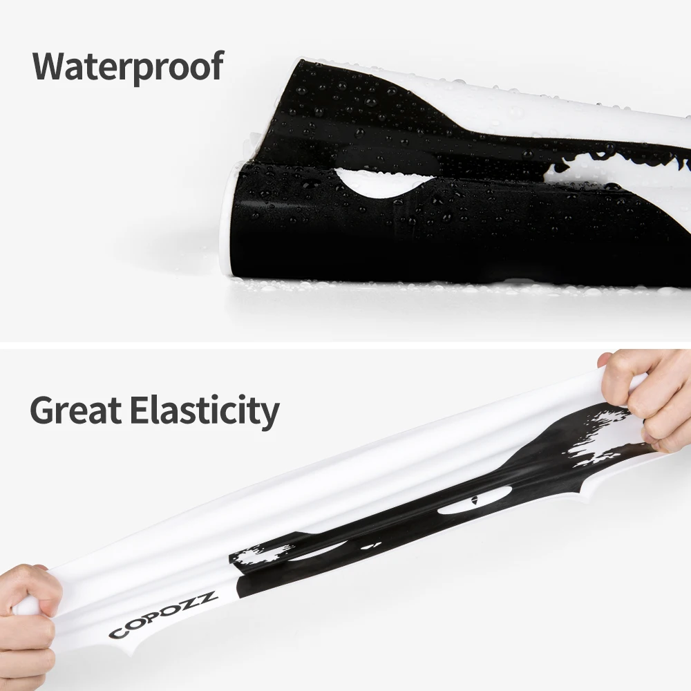 COPOZZ 3824 3D Elastic Professional Larger Gel Hat Waterproof Protection Adult Men Women Long Hair Swimming Caps Cover Ear Bone Pool - Image 5