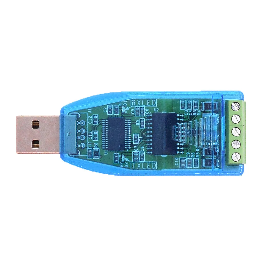 YN485I промышленного класса Молниезащита магнитная изоляция USB к RS485 USB 485 последовательный преобразователь данных YN-485I