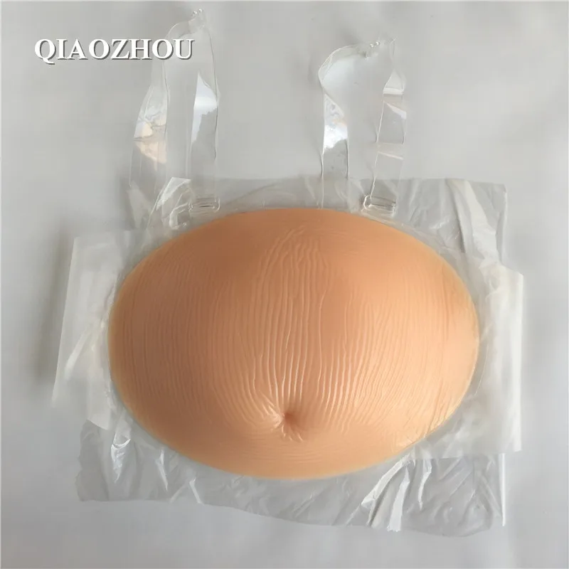 2000g 5~6 month fake pregnant belly self adhesive silicone tummy for false pregnancy crossdressing 2000g 5~6 month fake pregnant belly self adhesive silicone tummy for false pregnancy crossdressing