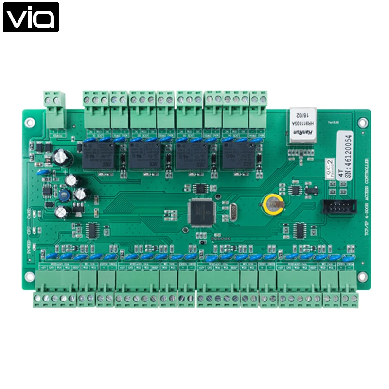 

MC-5848T Free Shipping TCP/IP Four Doors Access Control Board Four Exit Button Input Port