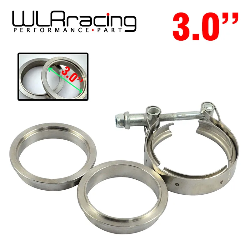 WLR RACING New type 3" 76mm VBand clamp flange Kit (Stainless Steel 304