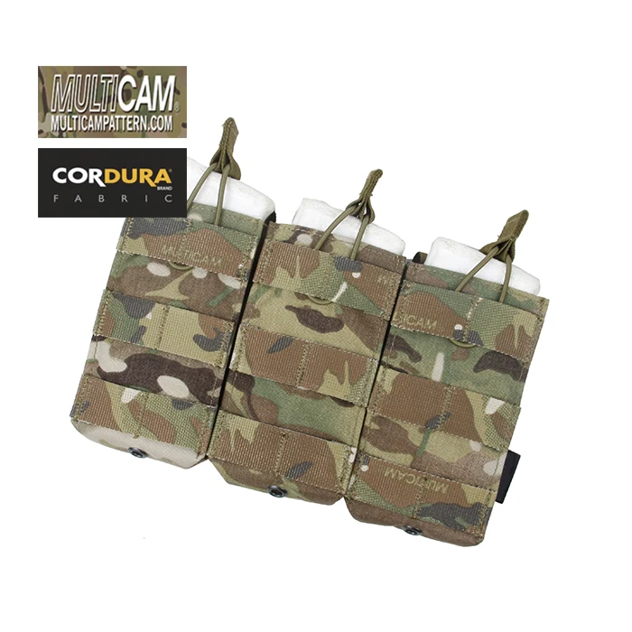 TMC Cordura Мультикам тройной MOLLE открытый Топ 5,56 подсумок мультикам черный AOR1(SKU051131