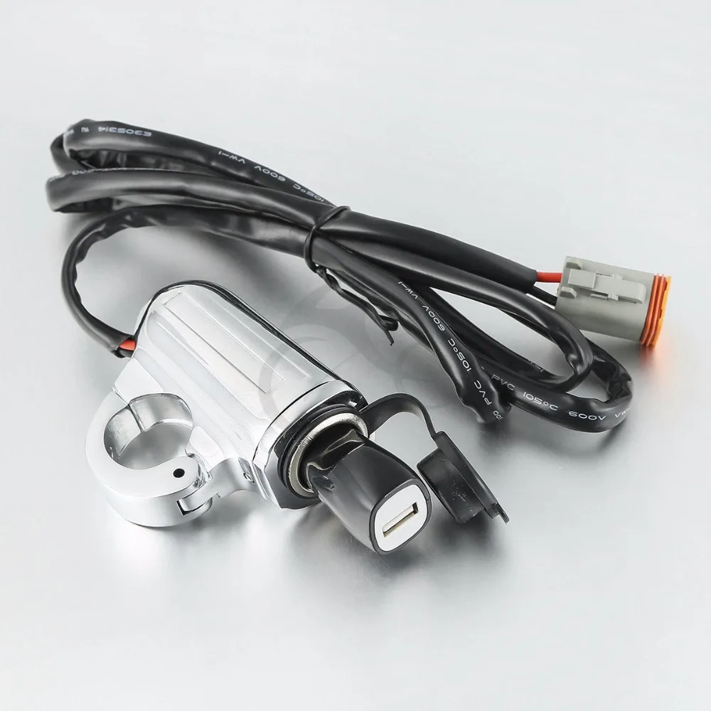 TCMT 1 &quotРуль управления для мотоциклов крепление вспомогательный USB мощность