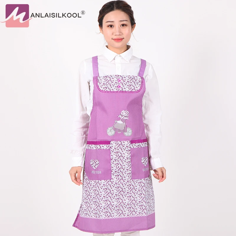 2018 Apron With 2 Pockets Chef Waiter Kitchen Cook New Tool fashion overalls home apron |