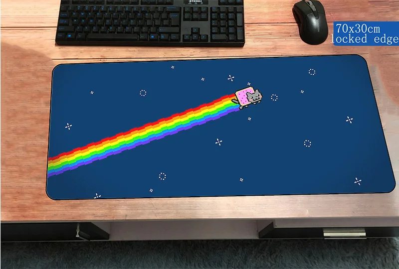 

nyan cat mousepad best 70x30cm gaming mouse pad gamer mouse mat Adorable pad keyboard computer padmouse laptop play mats