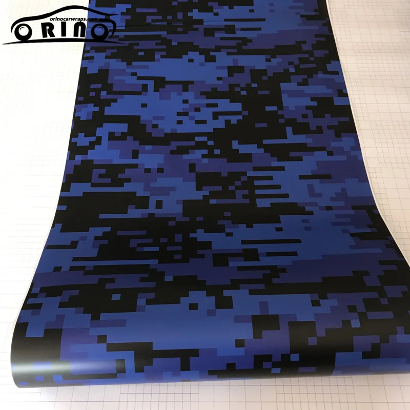 Blue Digital Camouflage Vinyl Film-5