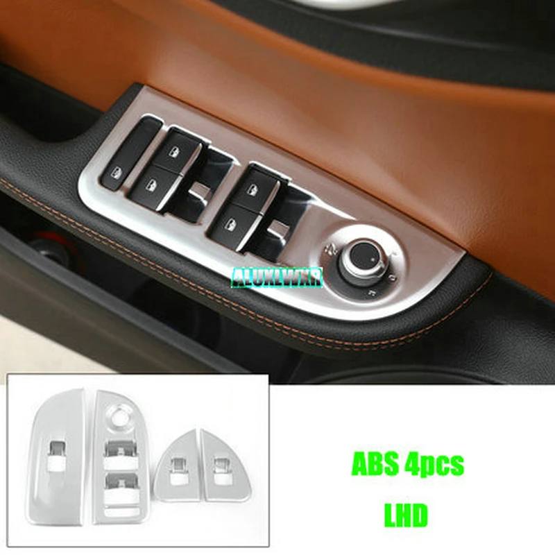 Car Accessories LHD for Alfa Romeo Giulia 2017 2018 Car-styling ABS Chrome Window Lift Switch Button Frame Cover Trim Stickers