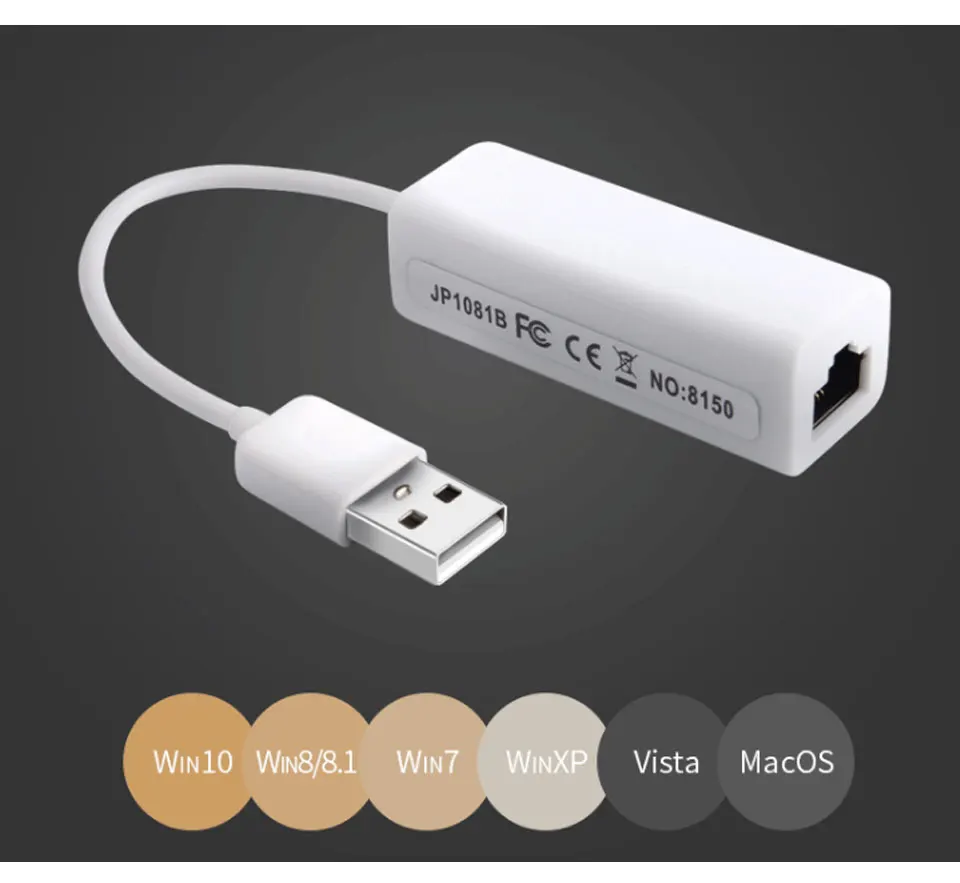 USB External Fast Card USB2.0 To Ethernet Cable LAN Adapter 10100Mbps Network Cards For Laptop lan adapter For Mac OS Android (4)