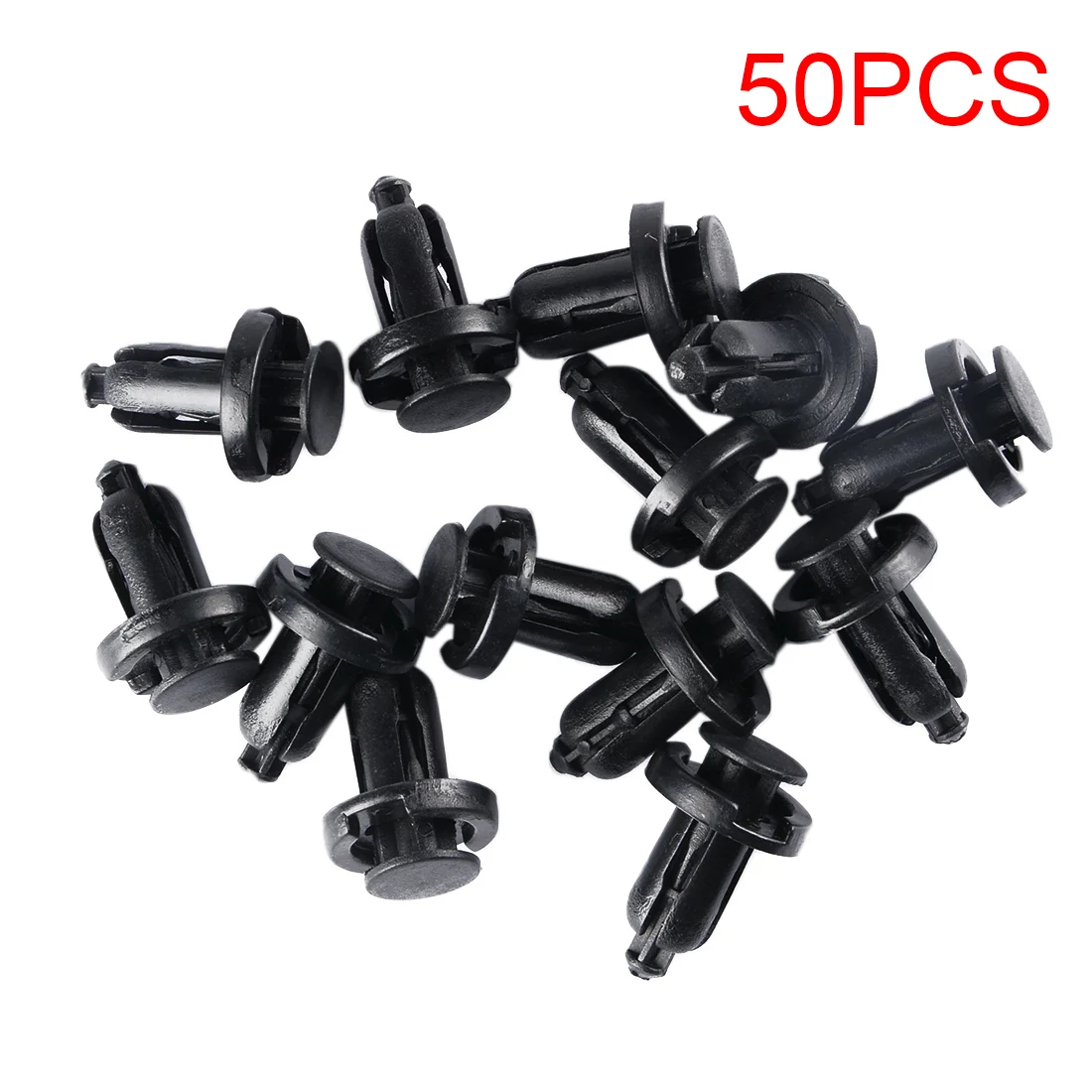 Car 10mm Hole Dia Plastic Rivets Fastener Fender Push Pin Clips 50PCS