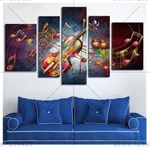 5d diy full diamond painting cross stitch mosaic Guitar Music full drill square resin rhinestones diamond embroidery home decor