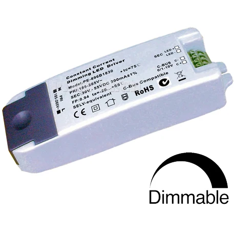 

(10pcs/lot) Isolated high-precision constant current Dimming 25-42V 300mA 12W 0-10V /1-10V dimmable LED driver C-BUS Compatible