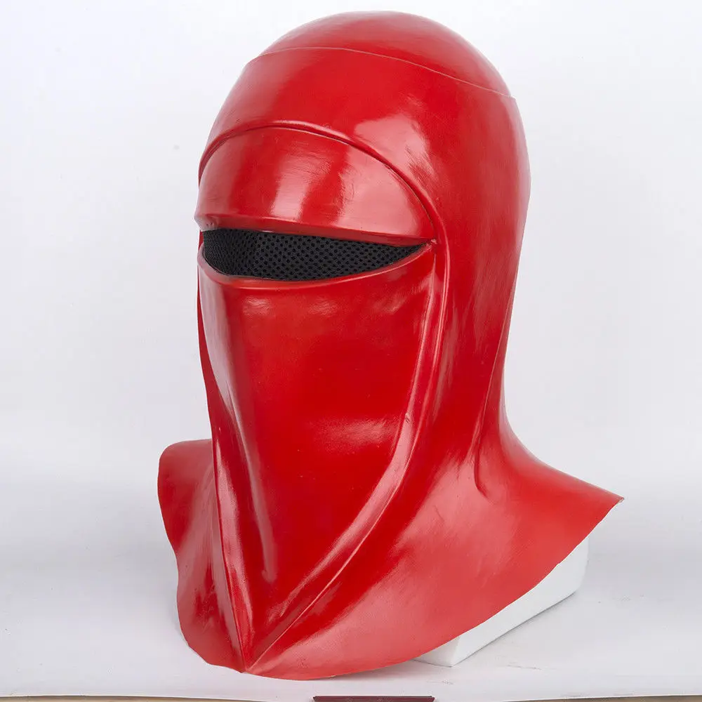 Star Wars Emperor's Royal Guard Soldiers Cosplay Mask Latex Full Head Red Helmet (3)