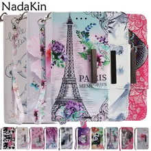 Роспись Флип кожаный чехол книга чехол в виде ракушки для samsung Galaxy S7 край A5 A6 A7 A8 S8 S9 плюс J3 J5 J7 J8 J4 J6 плюс Note 9