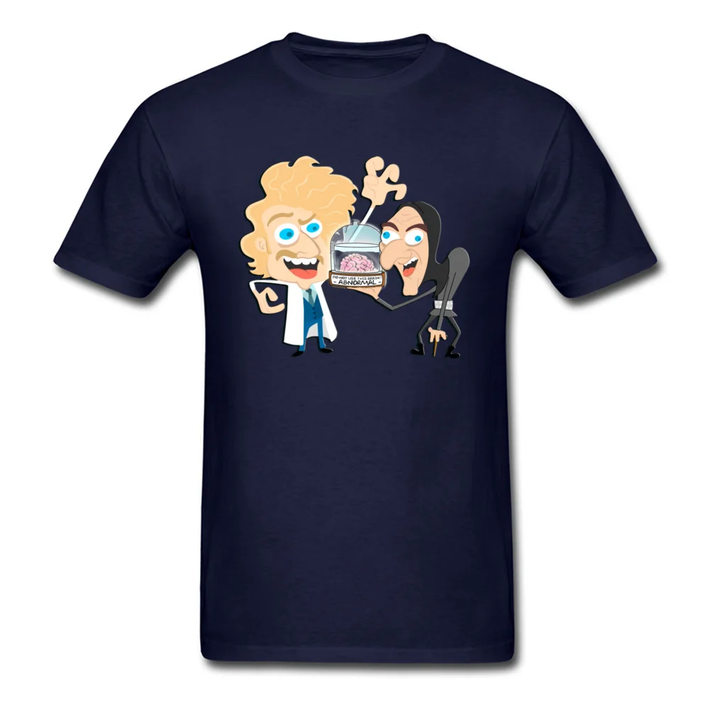 O Neck Young Frankenstein 2010 100% Cotton Male T-shirts Comics Short Sleeve Tops T Shirt Prevalent Fitness Tight Tops & Tees Young Frankenstein 2010 navy