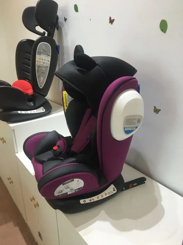 Isofix интерфейс детское автомобильное сиденье безопасности От 0 до 12 лет ECE 3C трансформер детское младенческое автомобильное сиденье безопасности пятиточечный ремень безопасности 0~ 12