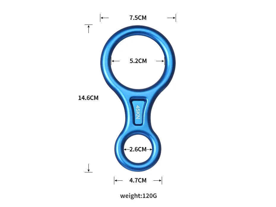 XINDA скалолазание 8-Форма восемь кольцо Спуск устройство 45KN спусковое устройство страховки скалолазание карабин на открытом воздухе горные комплект для спуска
