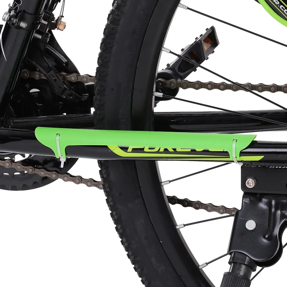 Пластик инструмент для демонтажа цепи велосипеда(Защита Велоспорт успокоитель цепи велосипеда Рамка протектор Сеть Stay Guard Pad обложка Задняя рама - Цвет: Зеленый