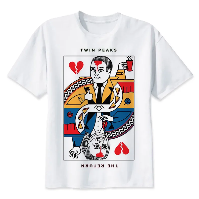 Twin Peaks 2017 t-shirt men TV Fashion TShirts Men Tee Shirt Tops Short Sleeve T shirt Twin Peaks 2017 t-shirt men TV Fashion TShirts Men Tee Shirt Tops Short Sleeve T shirt