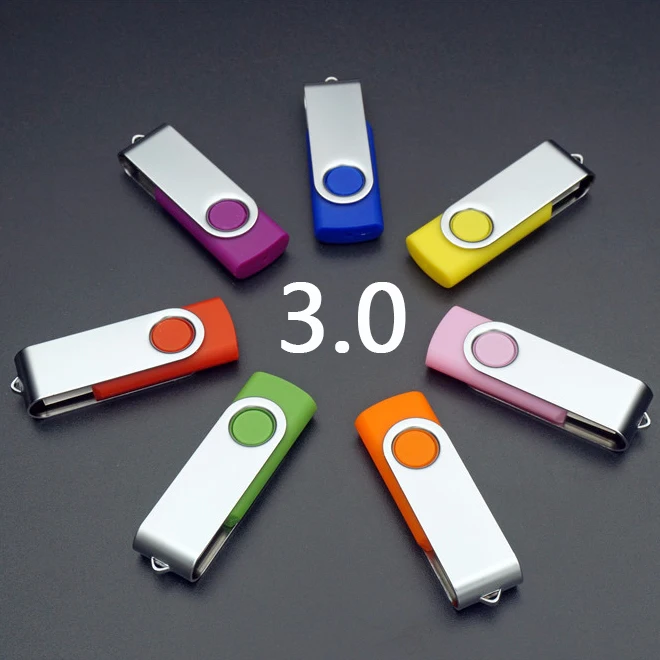Дешевый USB 3.0 Flash Drive Красочные Поворотный Pen Drive 8 ГБ 16 ГБ 32 ГБ 64 ГБ Flash Memory Stick Карты 128 ГБ 1 ТБ 2 ТБ Usb Stick Горячей Продажи Подарок
