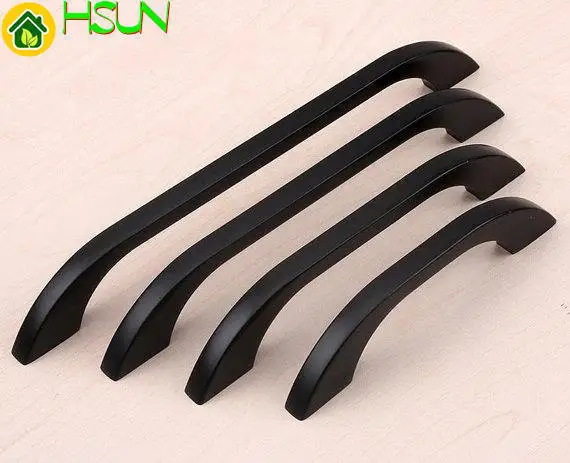 

Large Black Cabinet Pulls Door Handles Drawer Knobs Pull Handle Dresser Pulls Knobs Kitchen Furniture Hardware 96 128 160 192mm