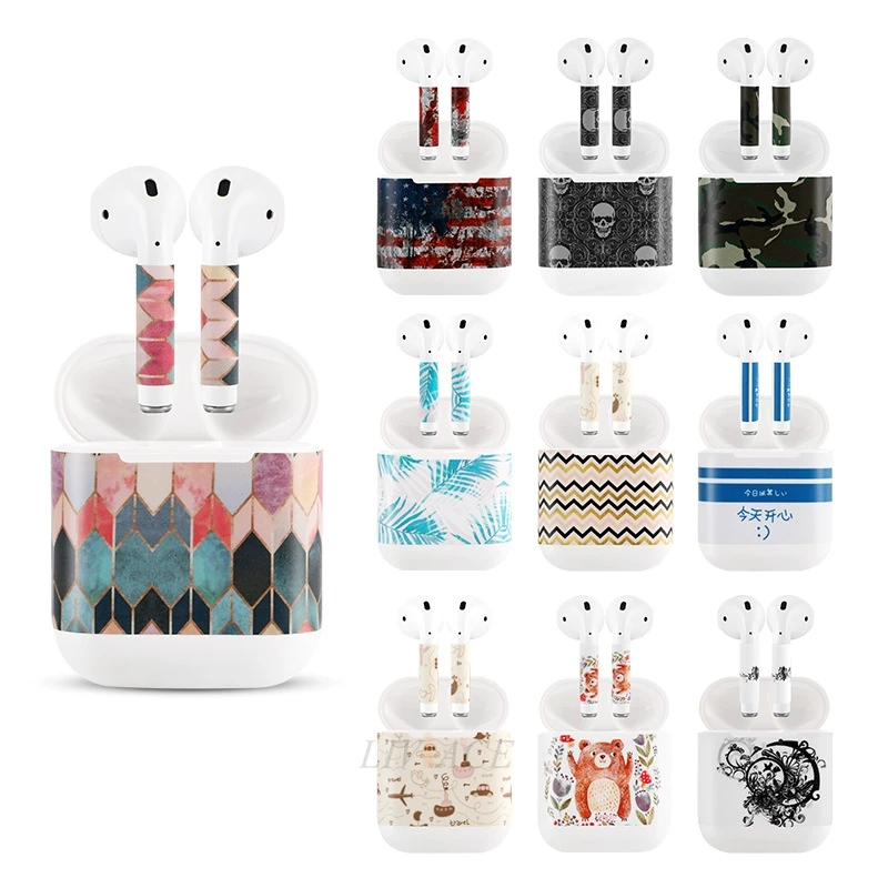 Скины Наклейка для apple Оригинальный airpods Мультфильм защитный чехол airpod air pods