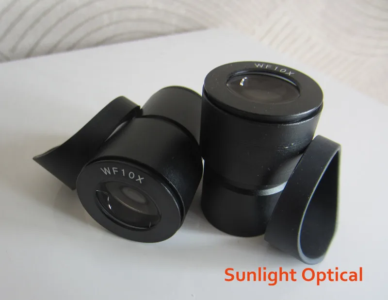 WF10x Широкий формат 20mm монтажное Размеры 30 мм стерео микроскоп оптический окуляр линза для школы с козырьком резиновые защитные очки